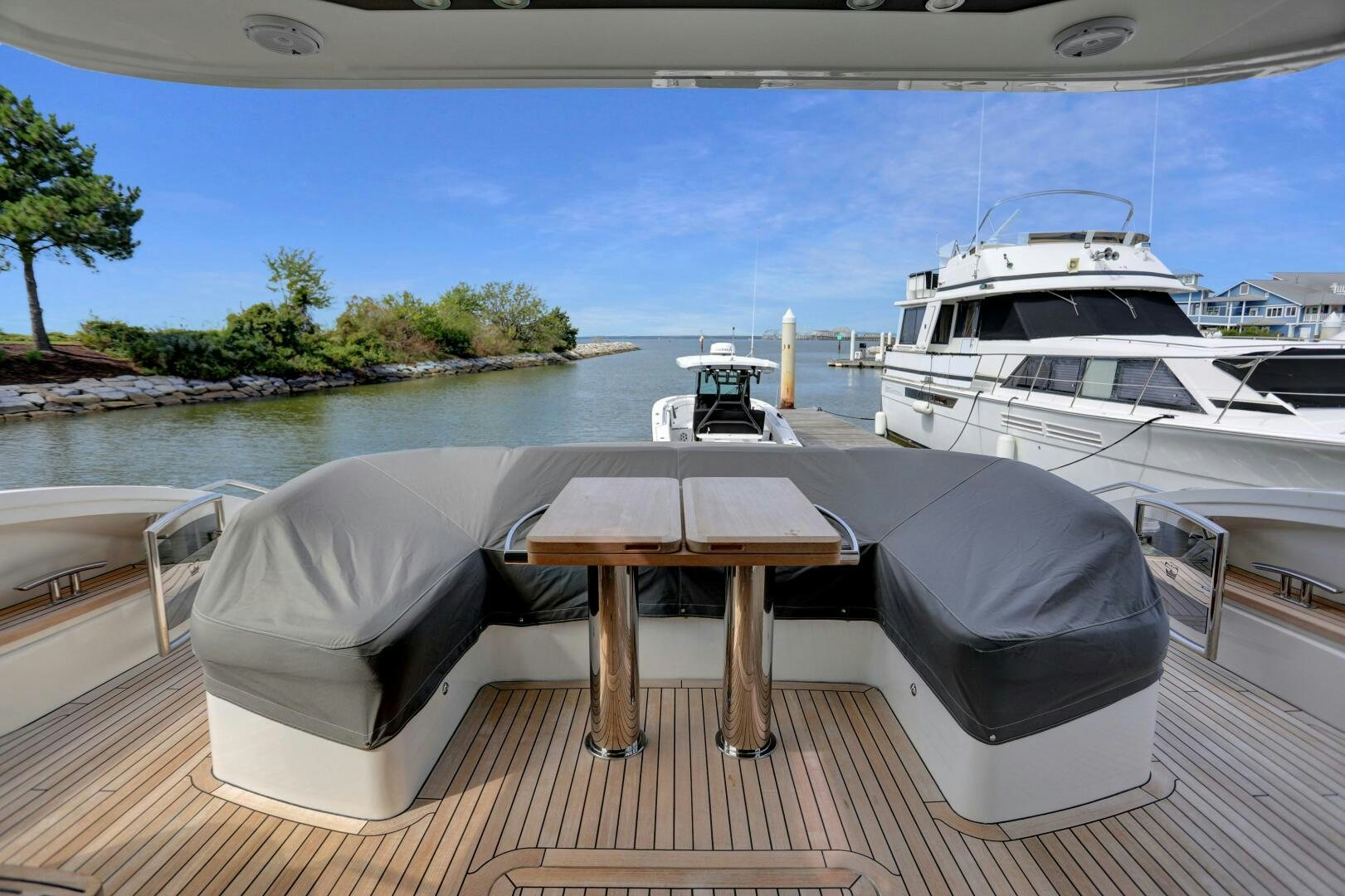 a boat on the water aboard REAL SLICK Yacht for Sale