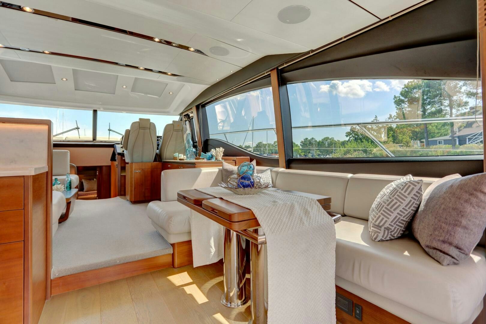 inside of a boat aboard REAL SLICK Yacht for Sale