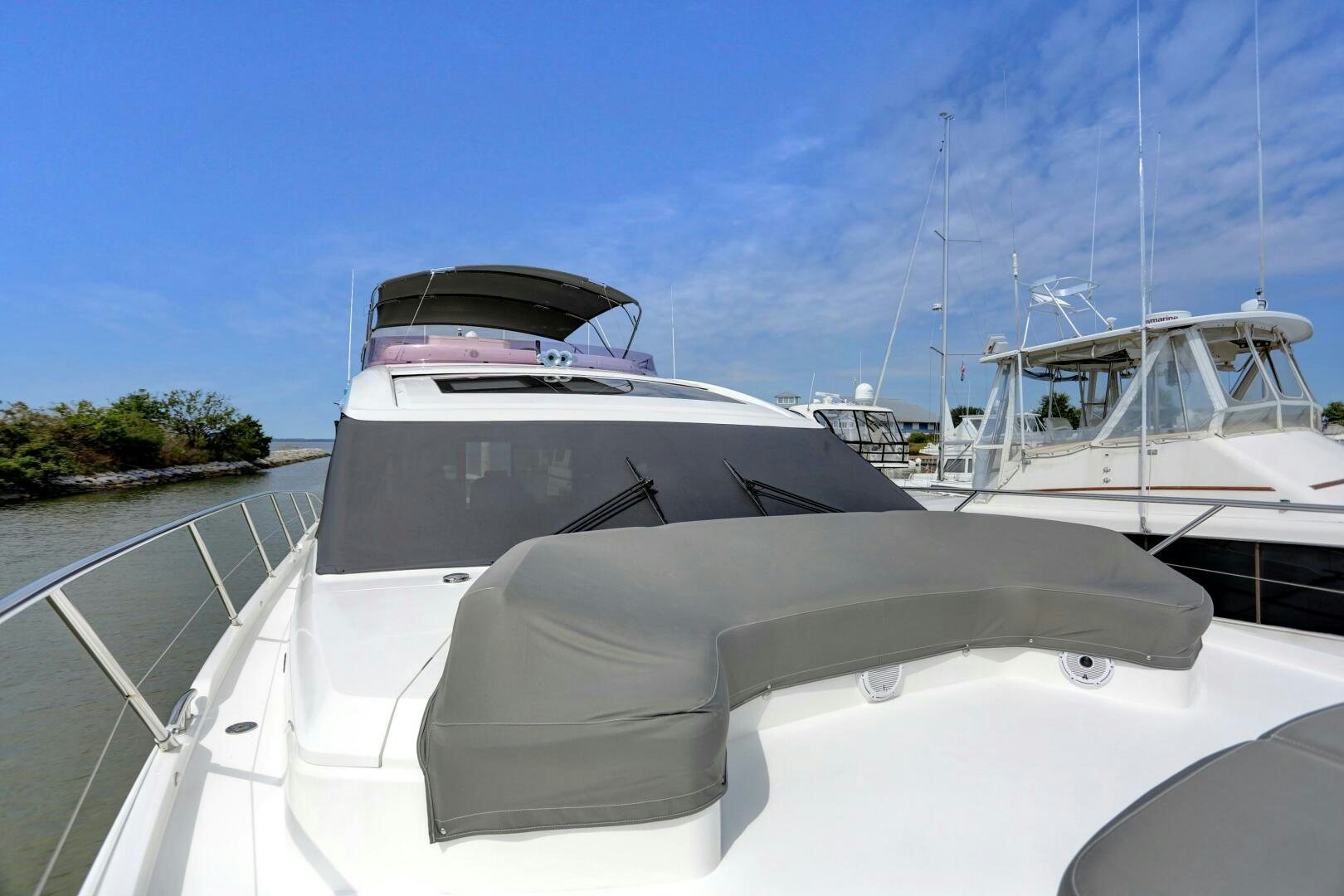 a boat on the water aboard REAL SLICK Yacht for Sale