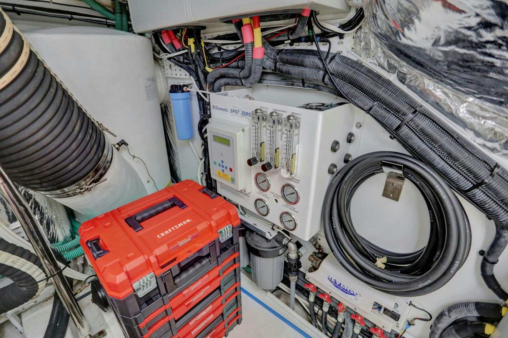 a close-up of a machine aboard REAL SLICK Yacht for Sale