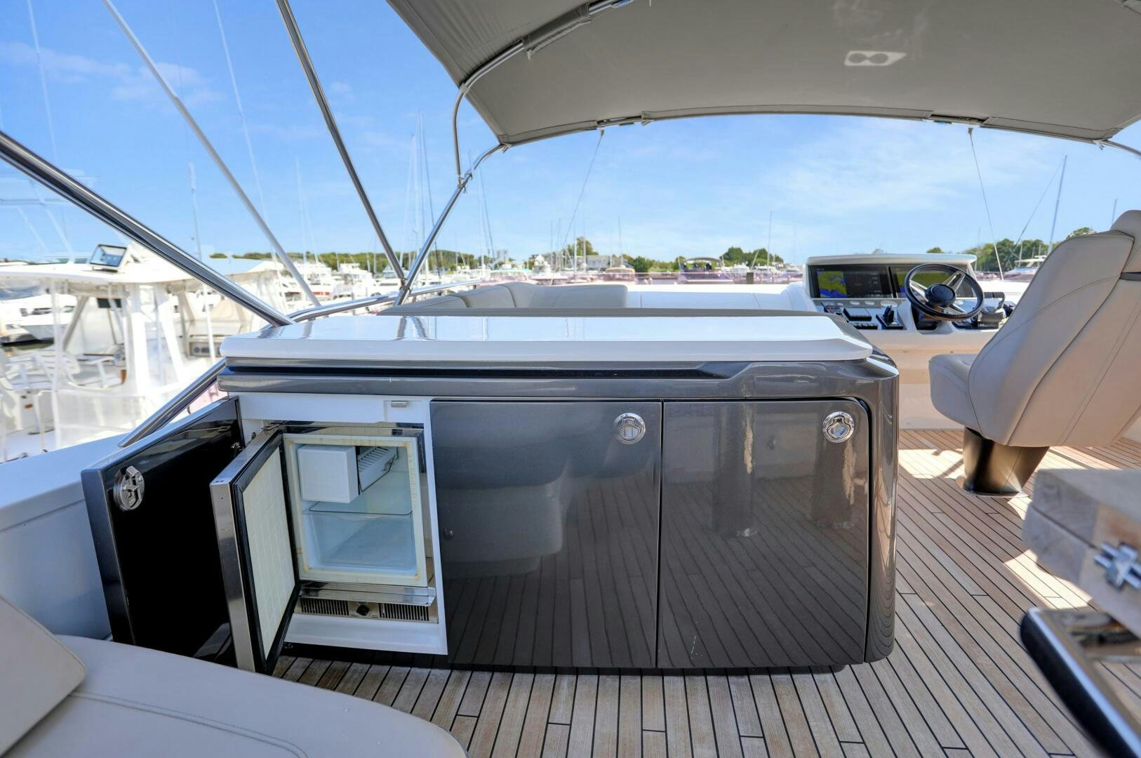 the back of a car aboard REAL SLICK Yacht for Sale