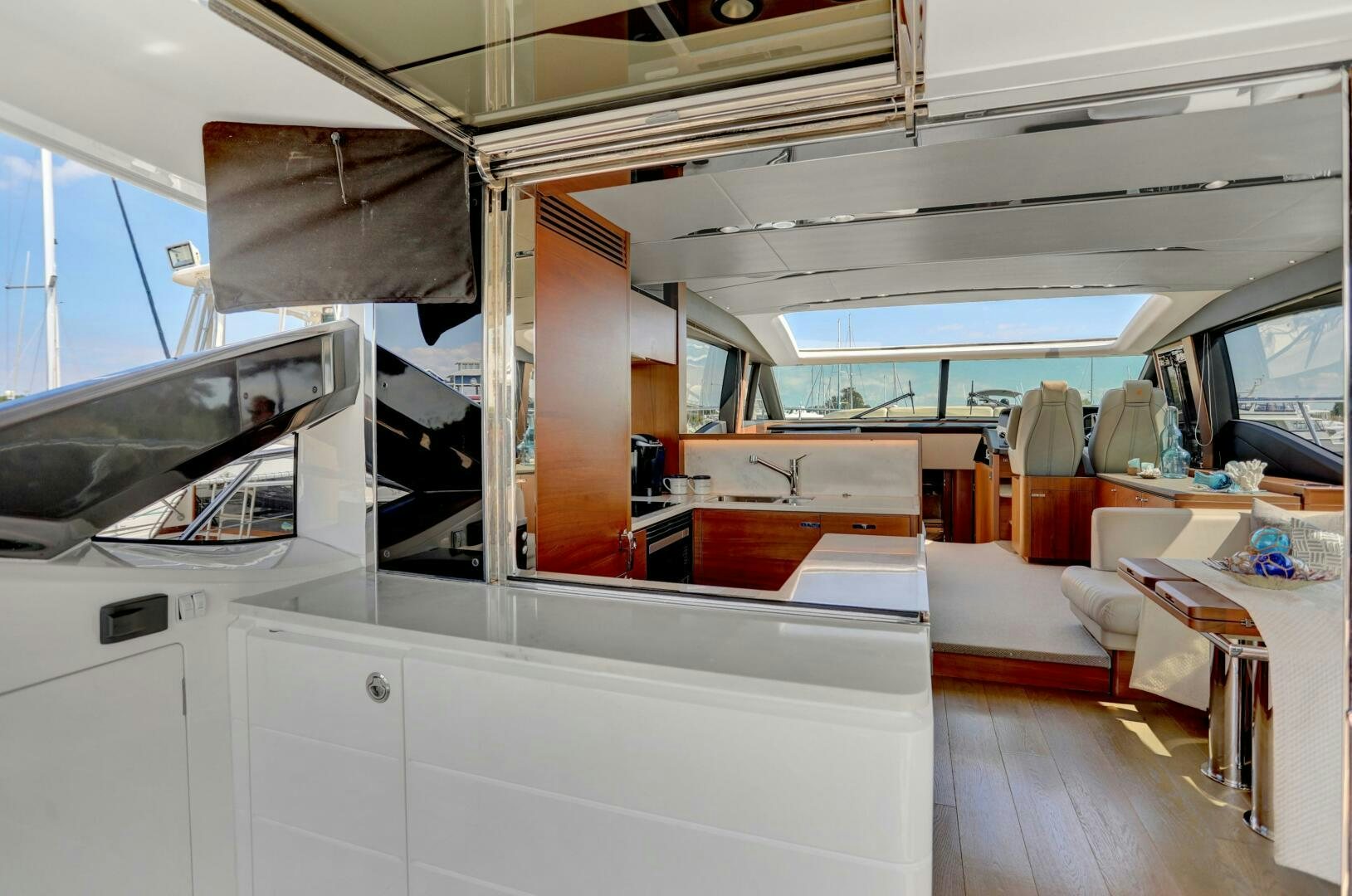 inside of a vehicle aboard REAL SLICK Yacht for Sale