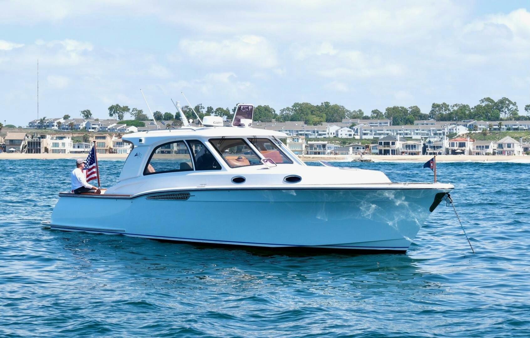 a boat on the water aboard TRANQUILITY Yacht for Sale