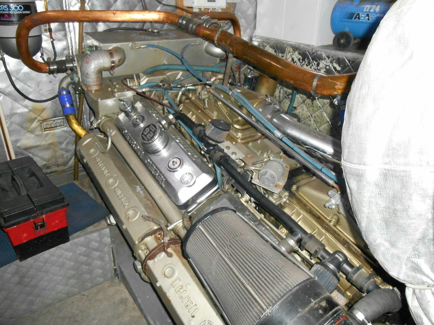 a machine with wires aboard LADY C Yacht for Sale