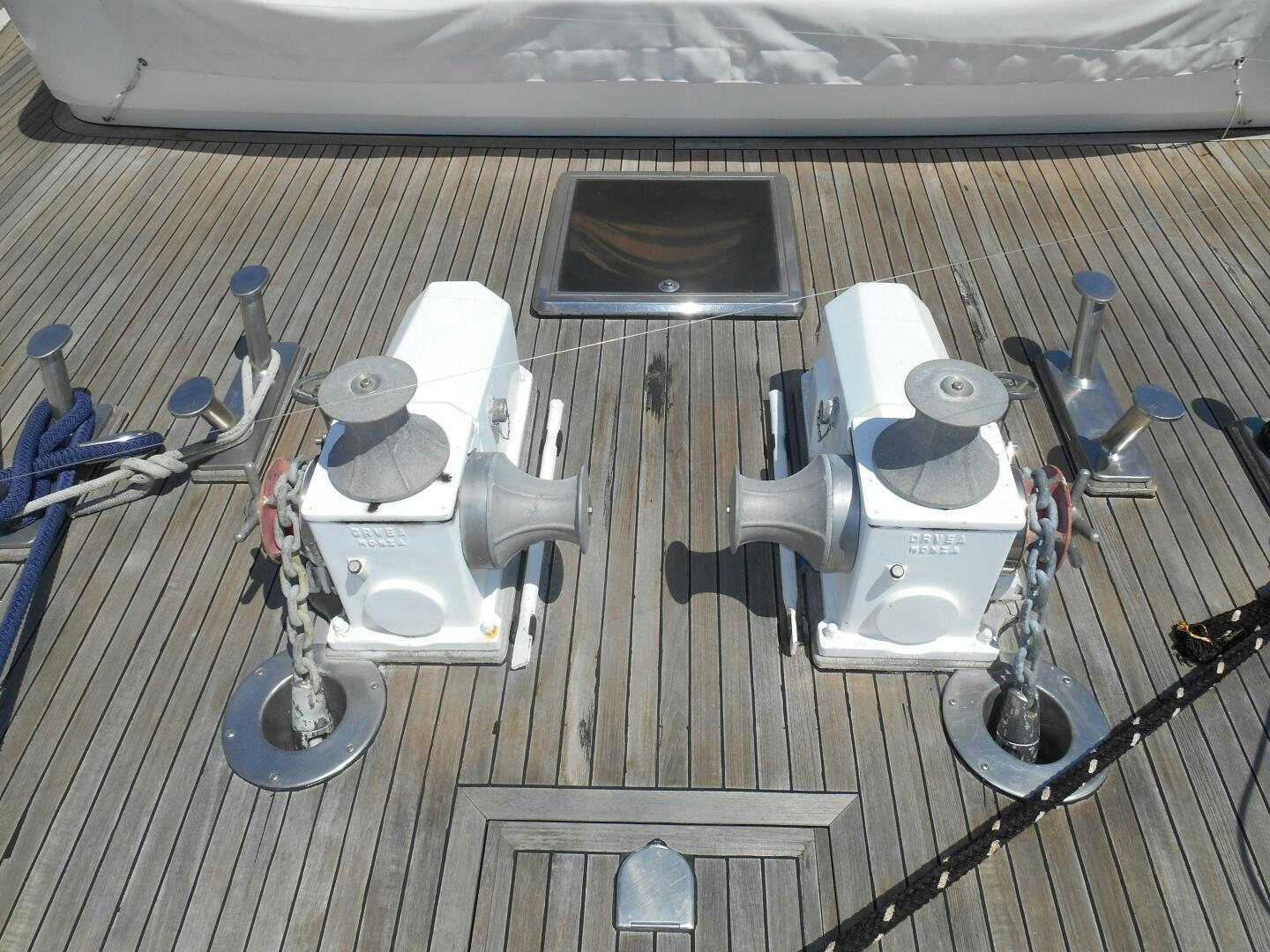 a robot on a surface aboard LADY C Yacht for Sale
