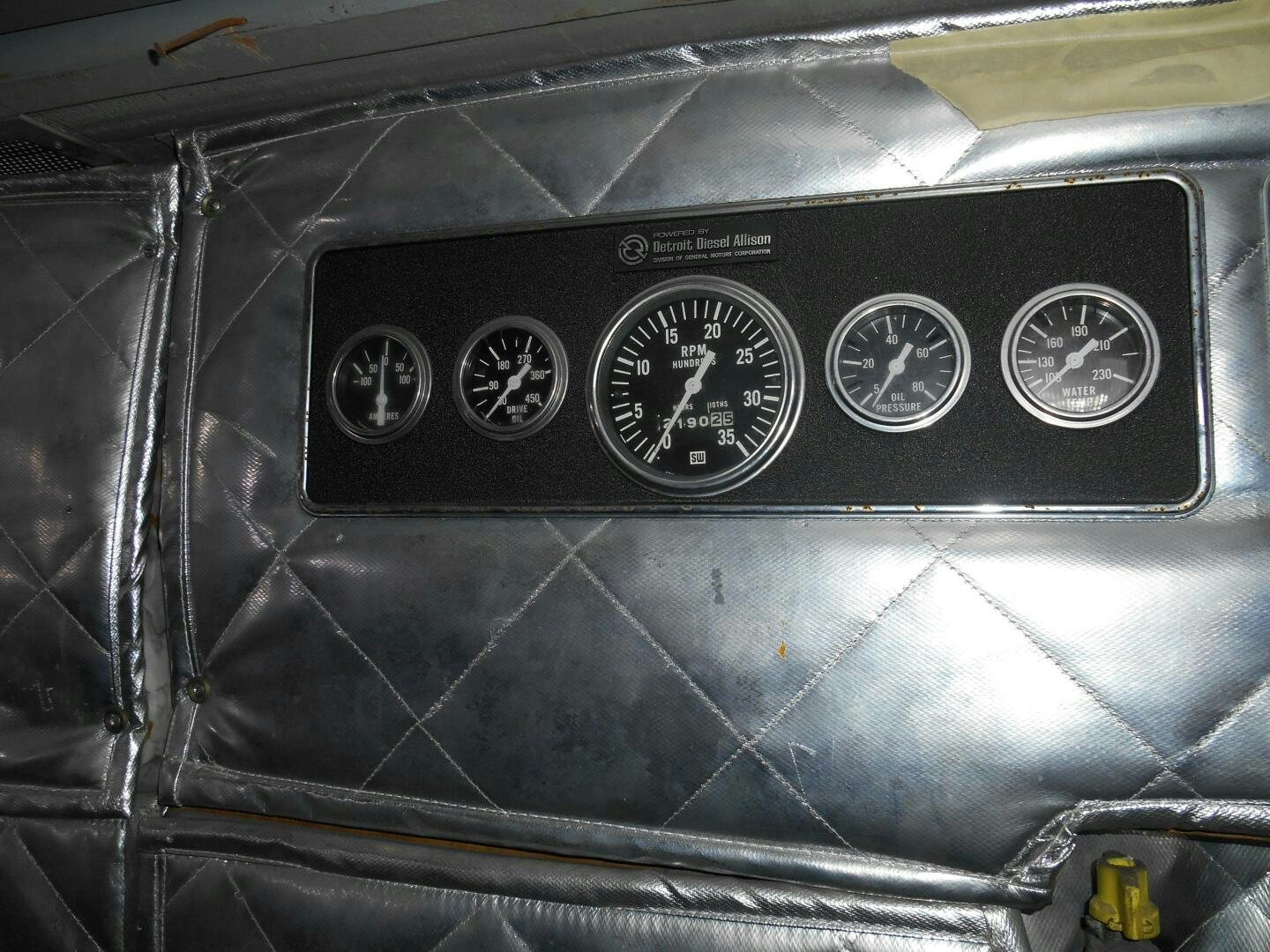 the inside of a car aboard LADY C Yacht for Sale