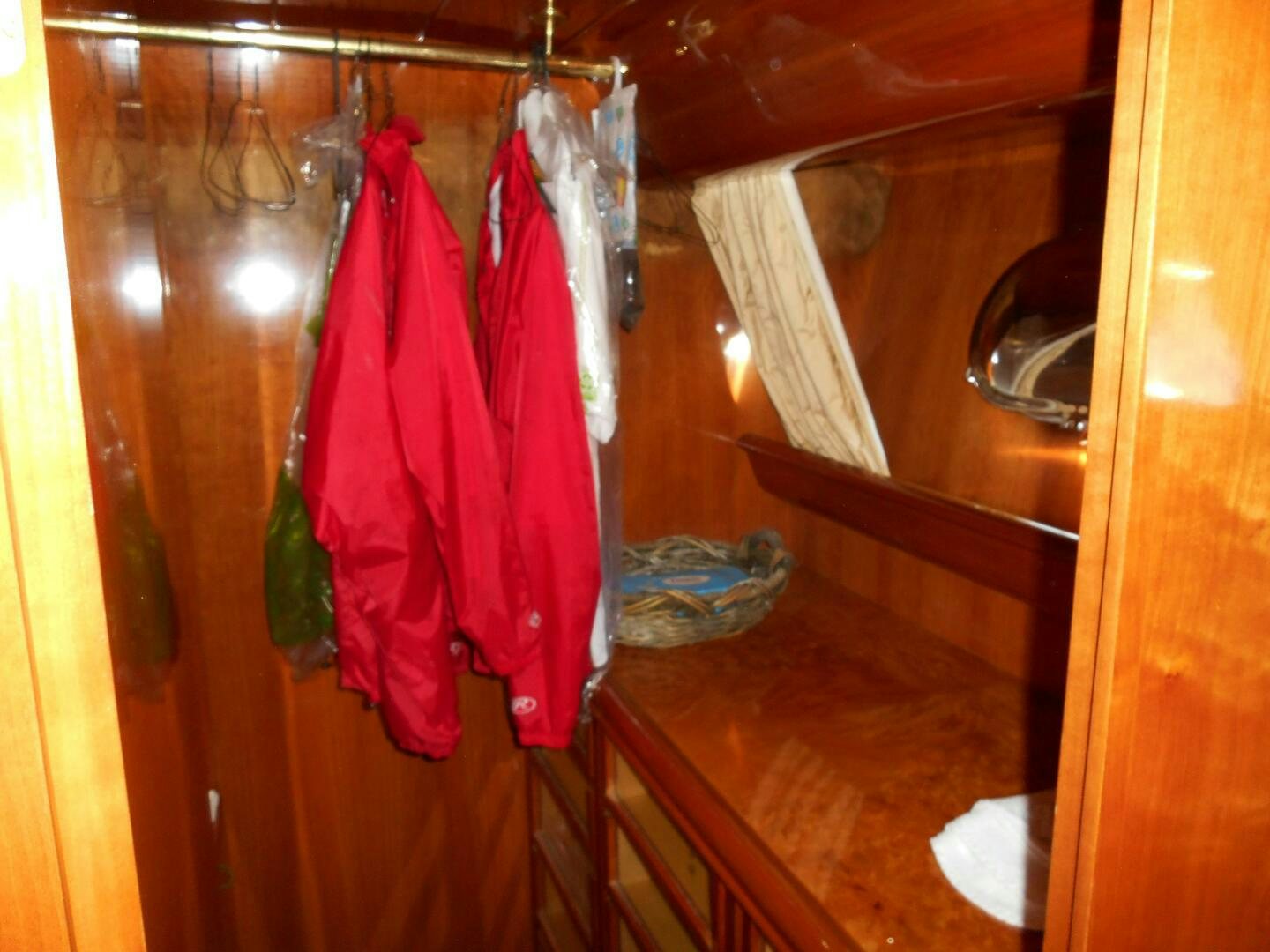 clothes on a swinger aboard LADY C Yacht for Sale