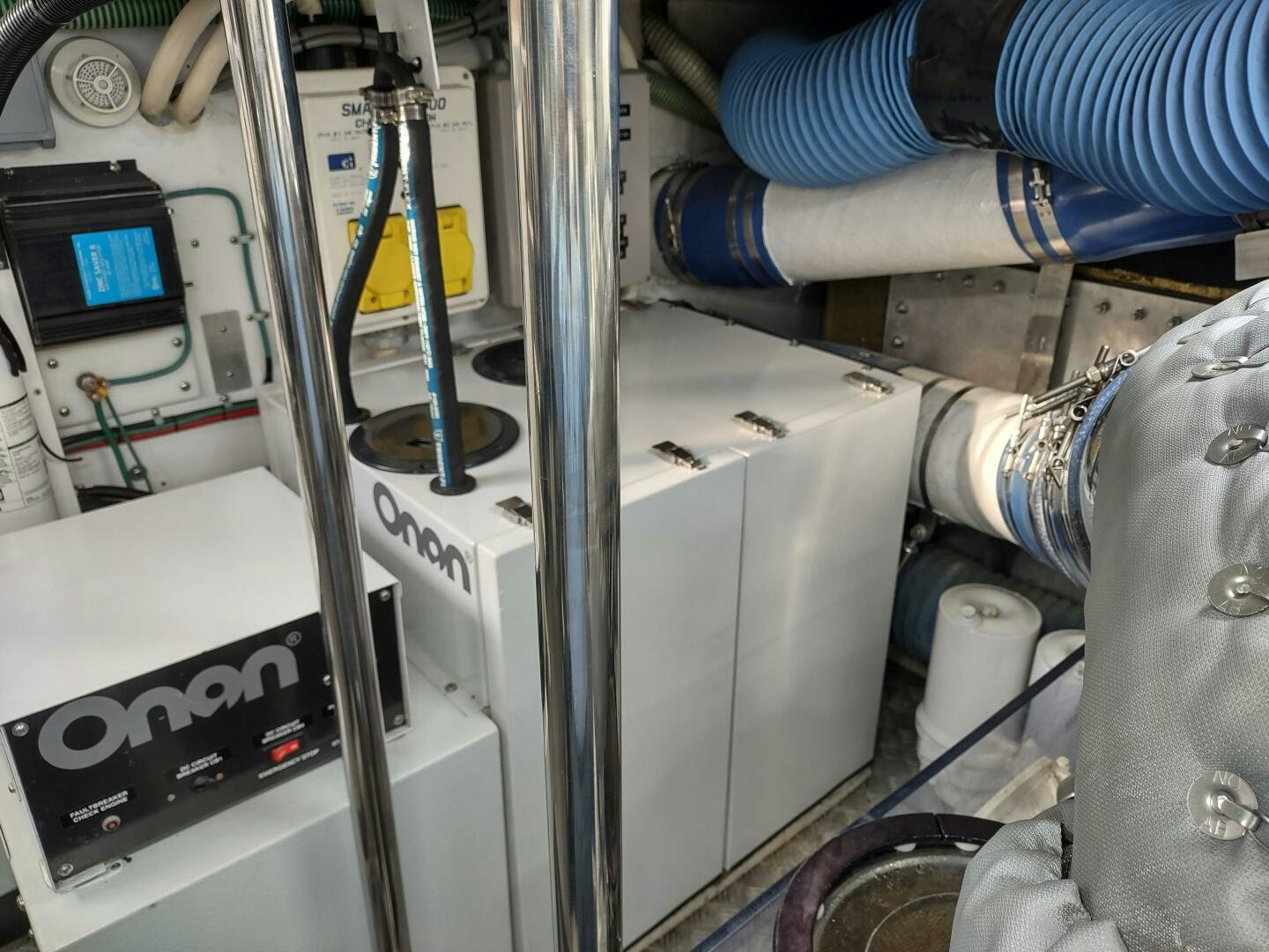 close-up of a machine aboard F66 Yacht for Sale