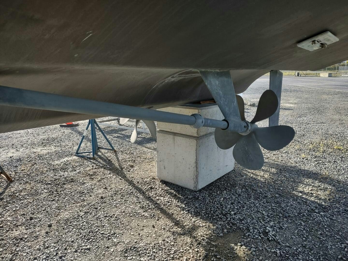 a machine under the wing aboard F66 Yacht for Sale