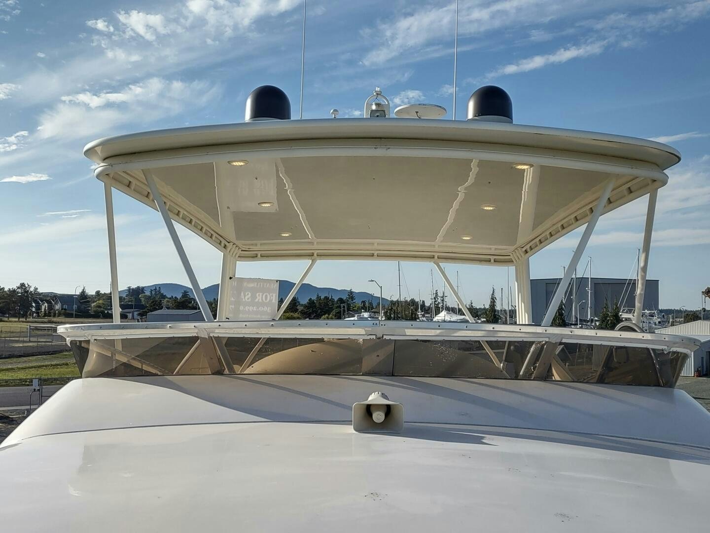 a large white building with a dome aboard F66 Yacht for Sale