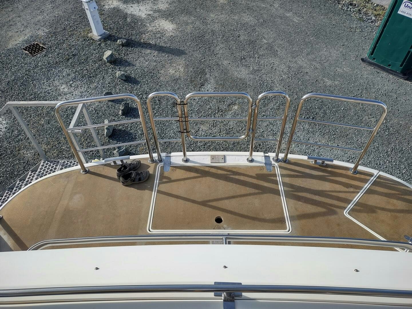 a group of birds on a balcony aboard F66 Yacht for Sale