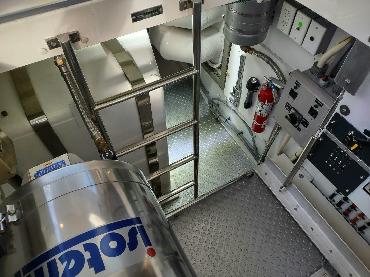 a machine with a glass container aboard F66 Yacht for Sale