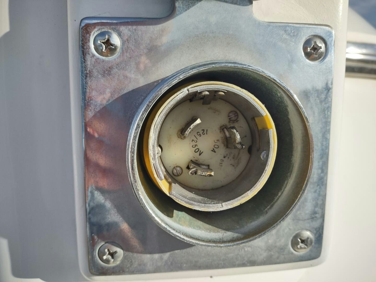 a close-up of a car wheel aboard F66 Yacht for Sale