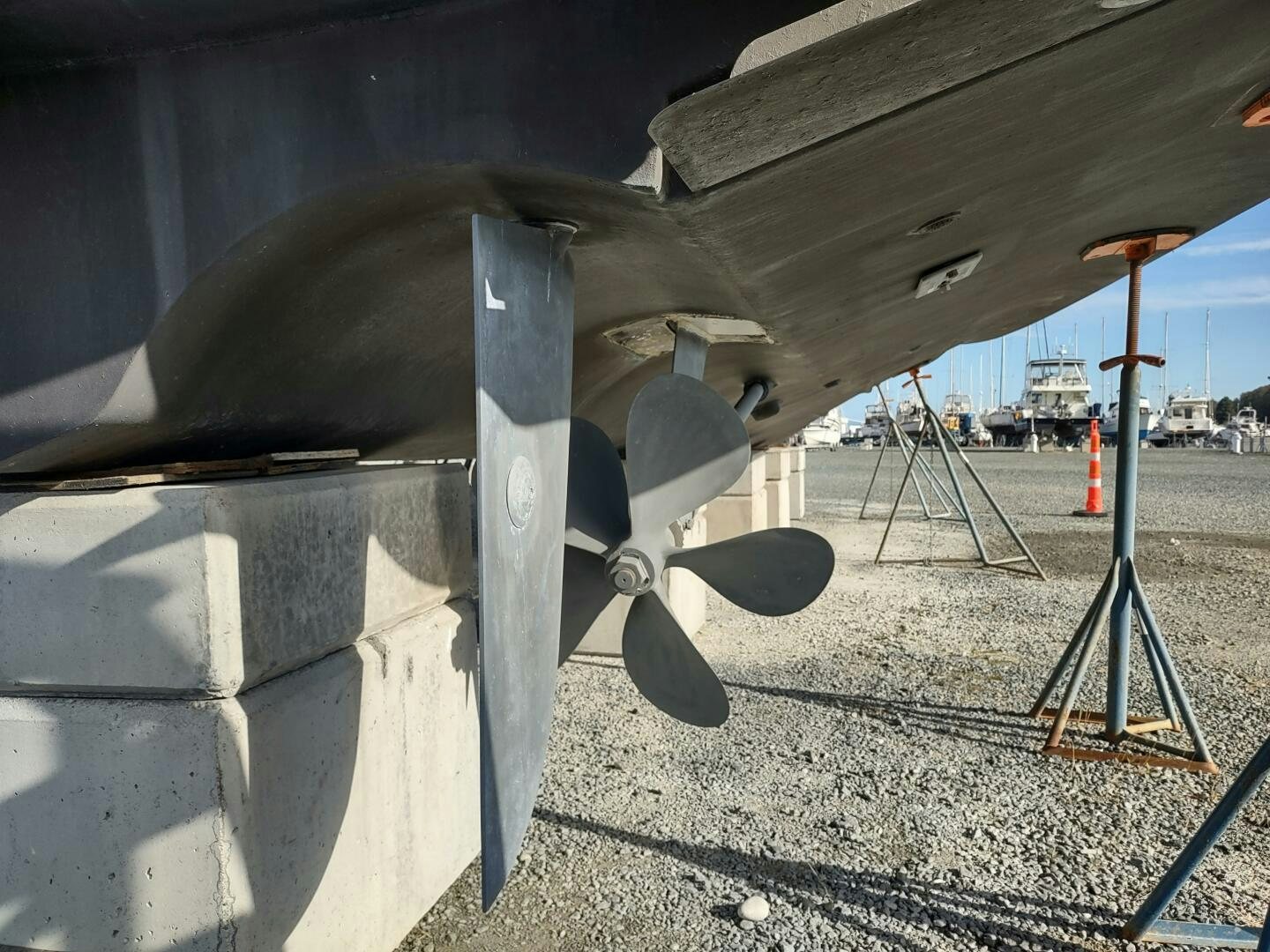 a plane with a propeller aboard F66 Yacht for Sale