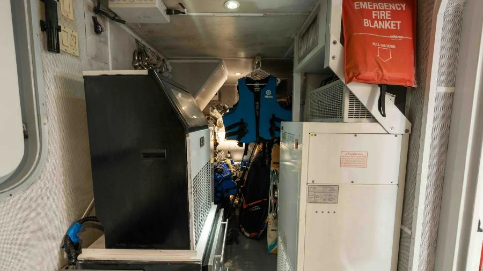 a room with a large machine aboard ODIN Yacht for Sale