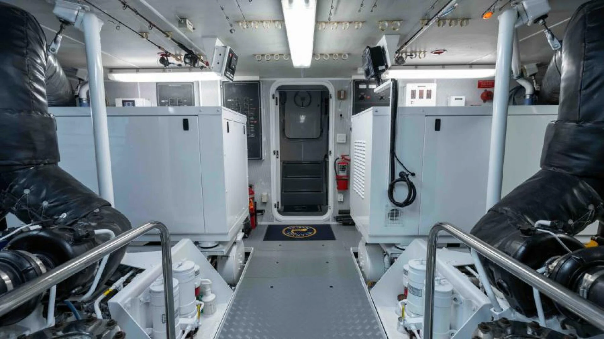 a room with machines and machinery aboard ODIN Yacht for Sale