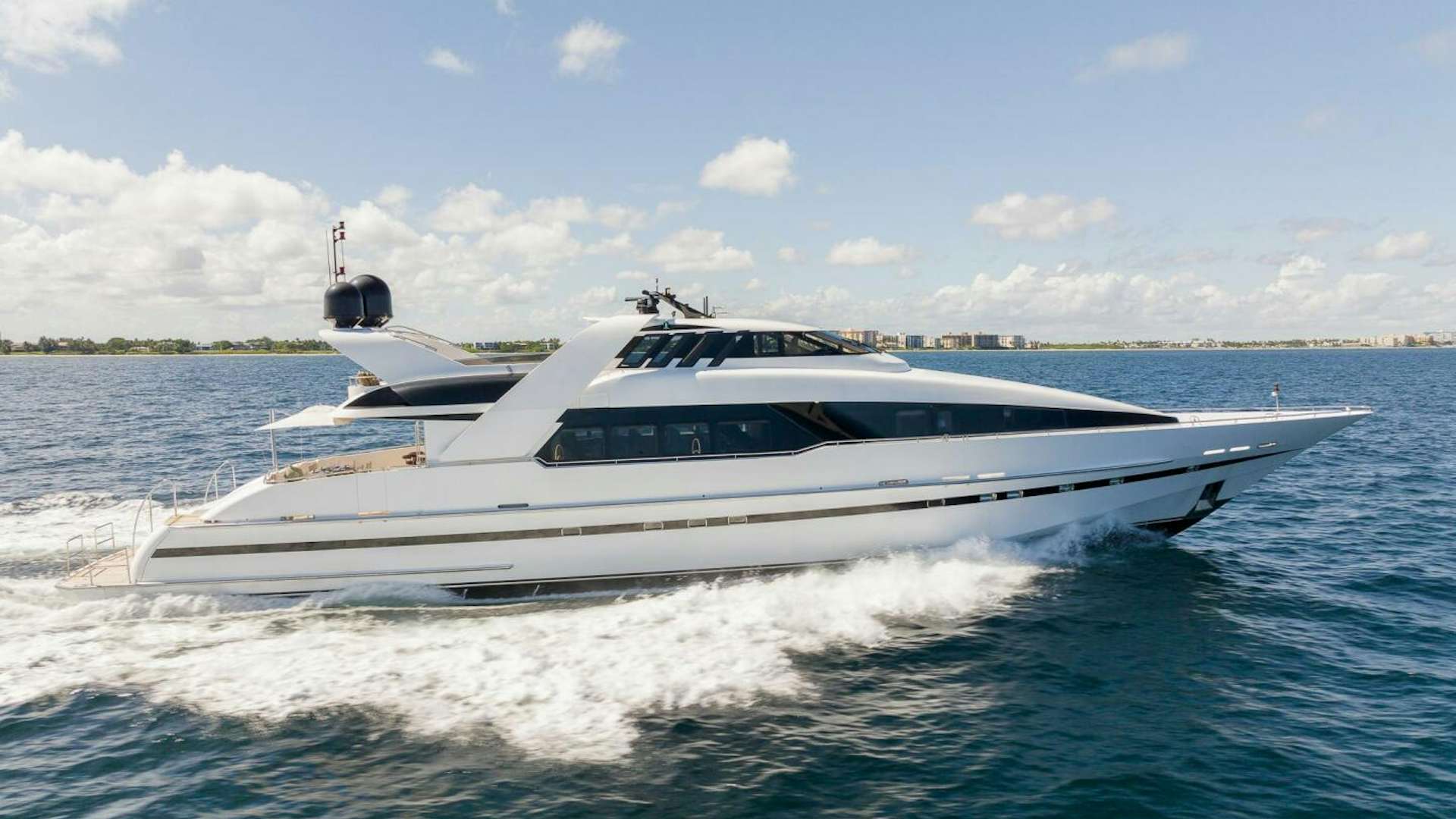 a boat on the water aboard ENTOURAGE Yacht for Sale