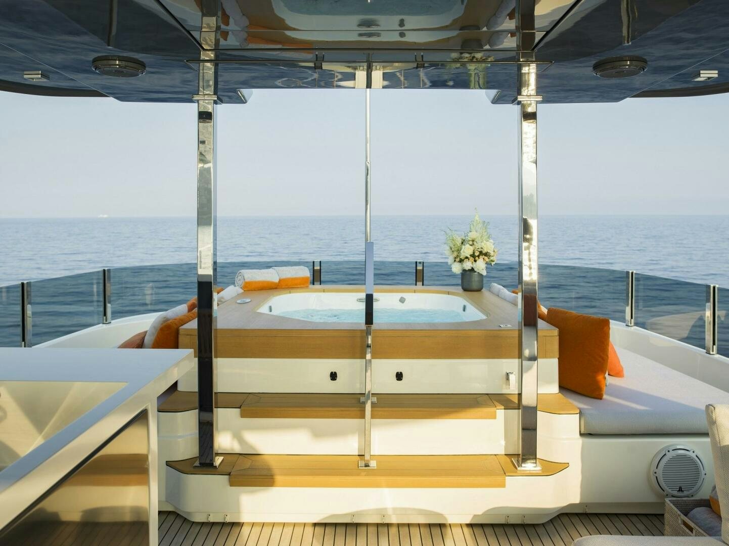 a boat on the water aboard MARIA THERESA Yacht for Sale