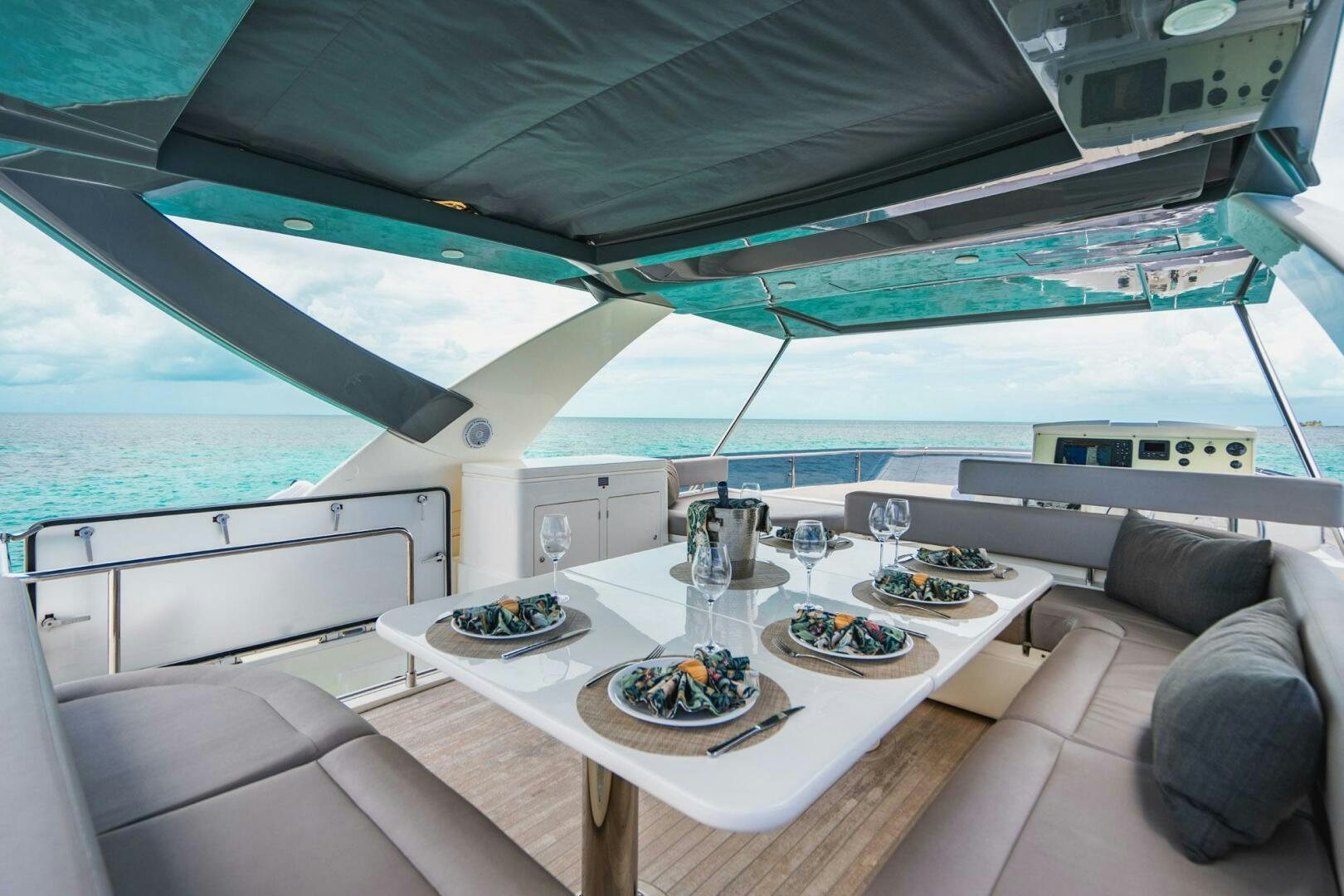 inside of a boat aboard KUDU Yacht for Sale