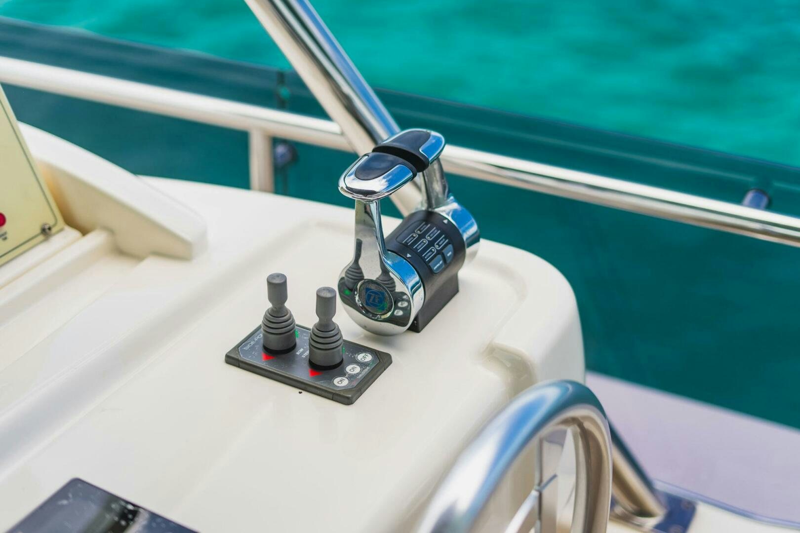 a machine on the counter aboard KUDU Yacht for Sale