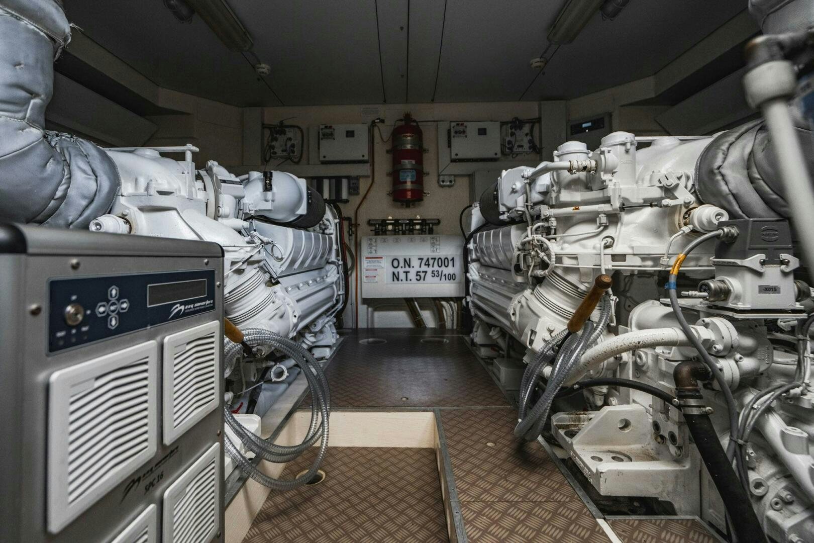 a machine with a large machine aboard KUDU Yacht for Sale