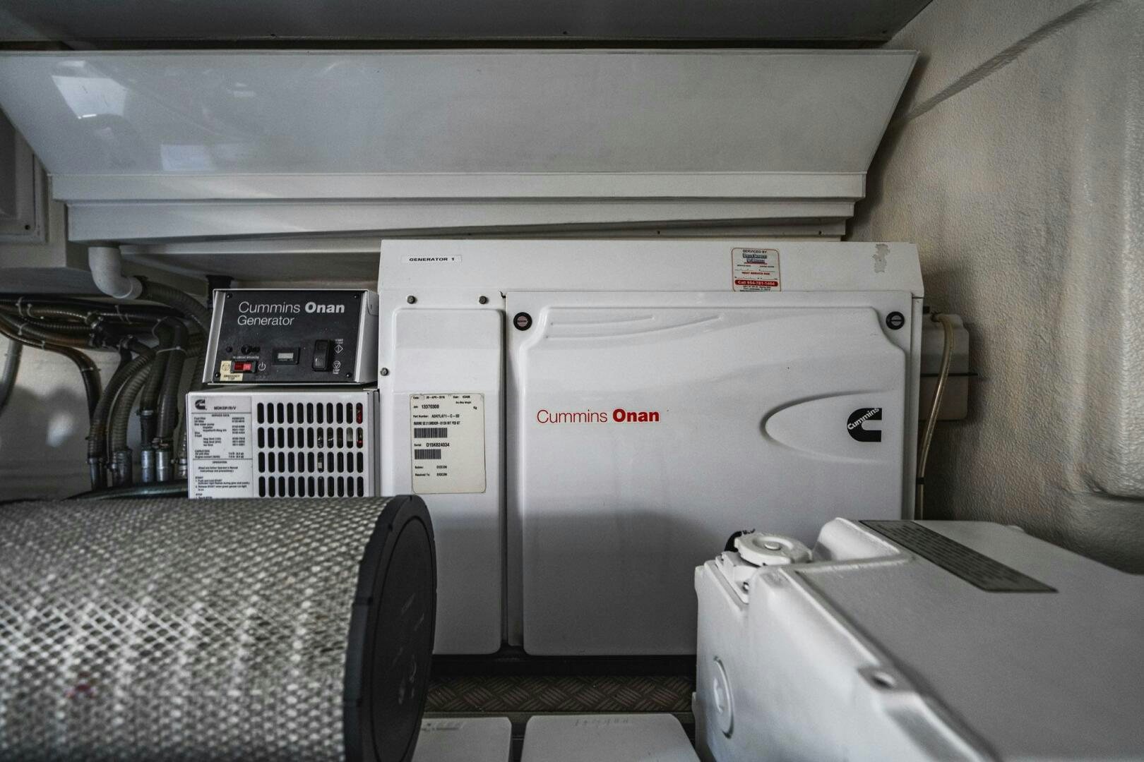 a vehicle with a large machine aboard KUDU Yacht for Sale