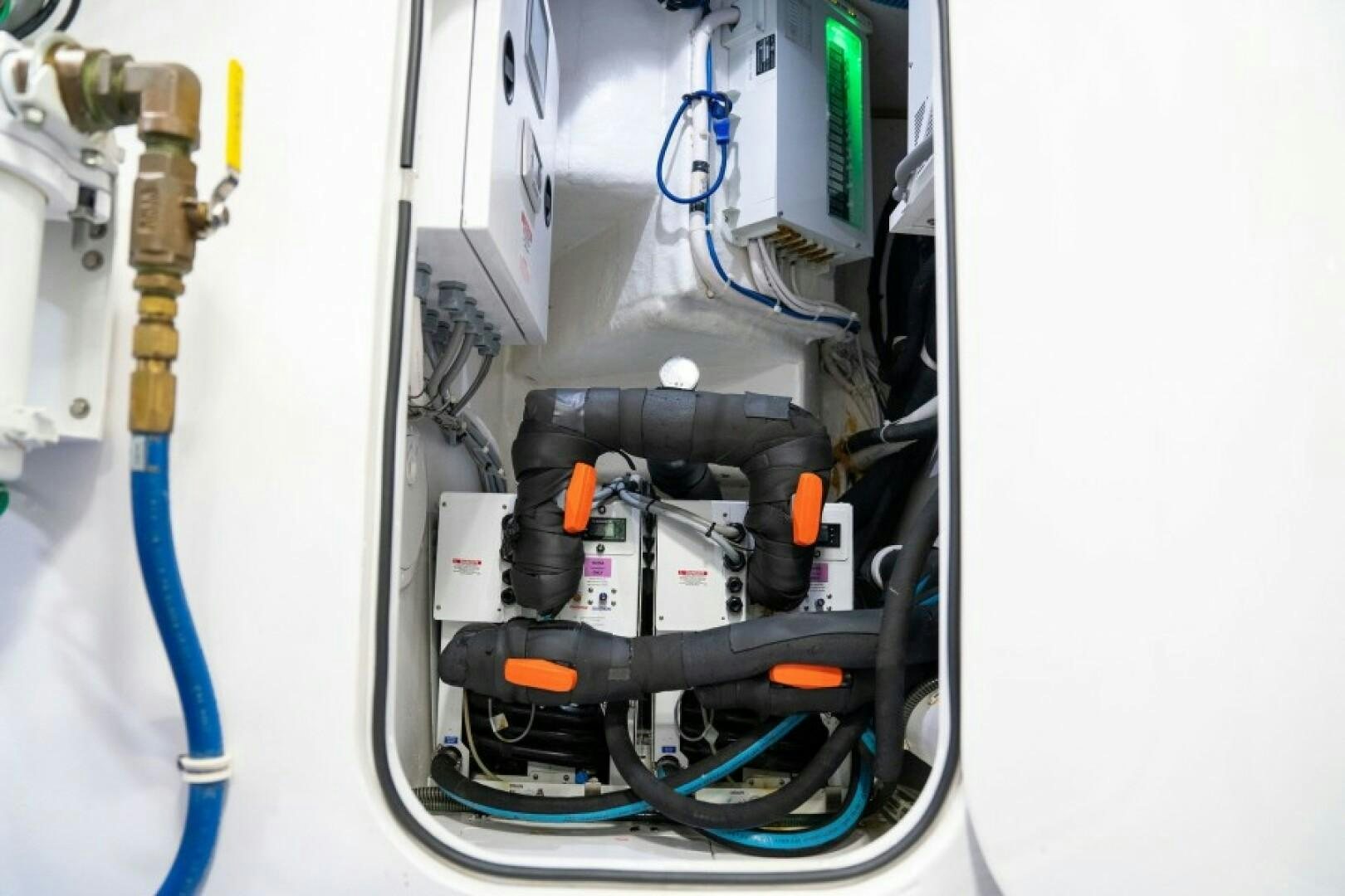 a close-up of a computer aboard WRAPPED UP Yacht for Sale