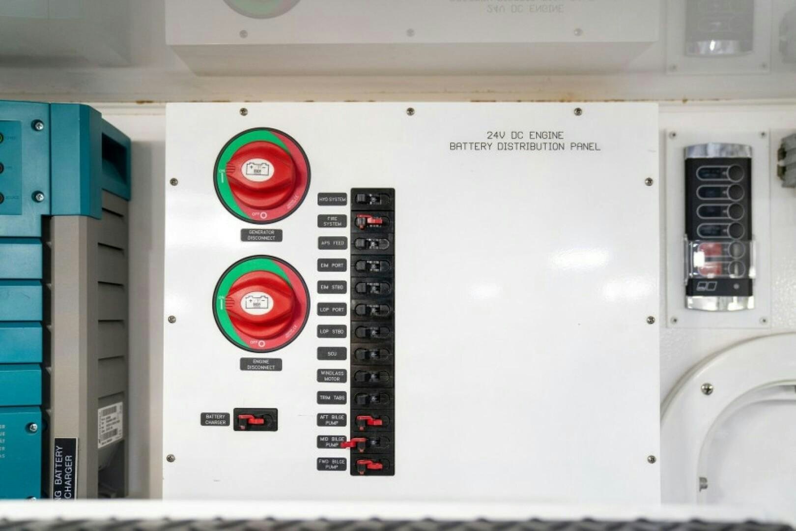 a white electronic device aboard WRAPPED UP Yacht for Sale