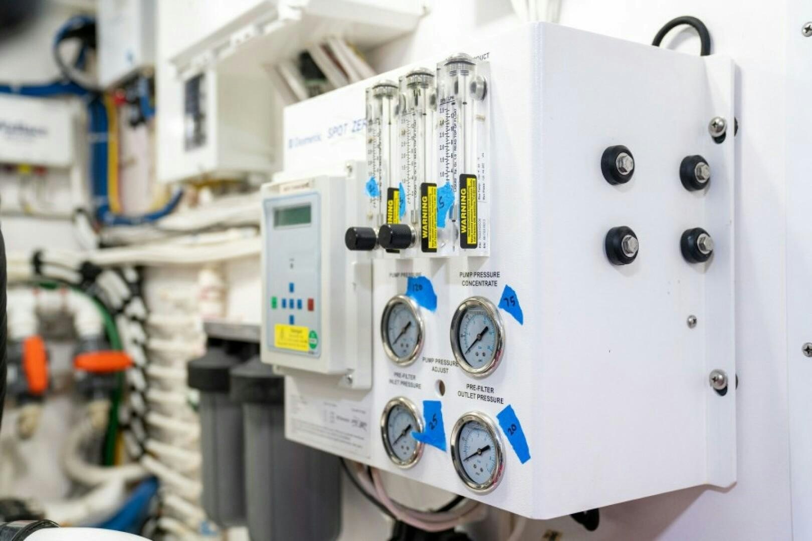 a machine with buttons aboard WRAPPED UP Yacht for Sale