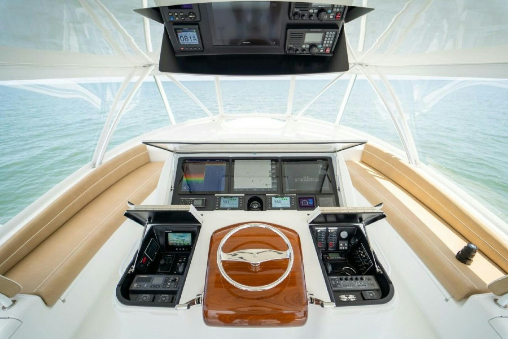 a couple of electronic devices on a boat aboard WRAPPED UP Yacht for Sale