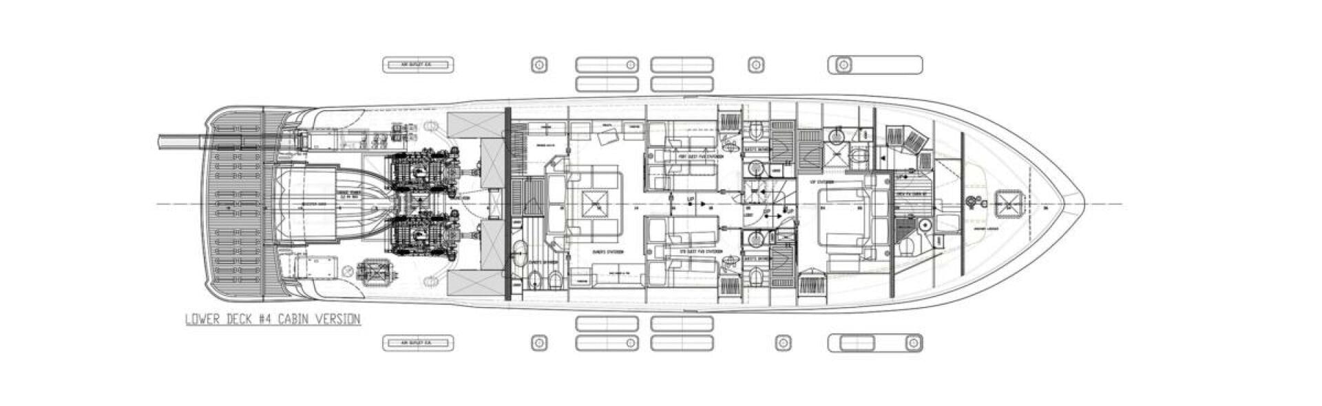 diagram, engineering drawing aboard OCEANIC 76' GT Yacht for Sale