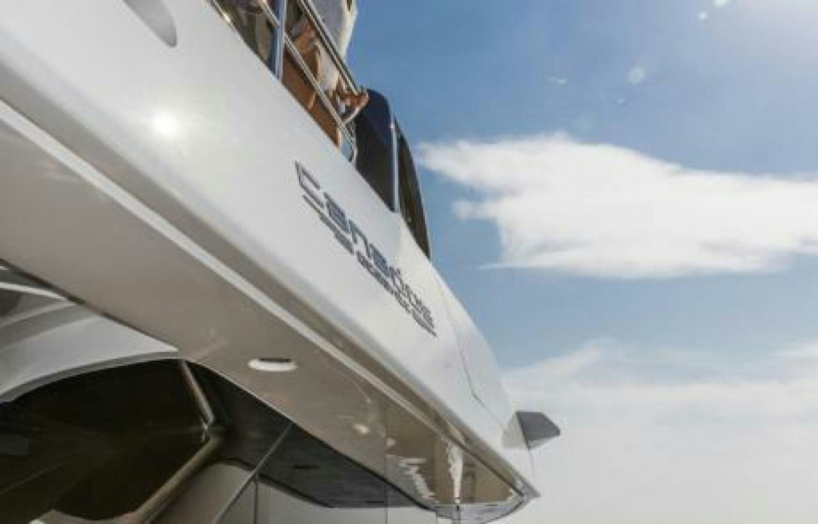 the front of a plane aboard OCEANIC 76' GT Yacht for Sale