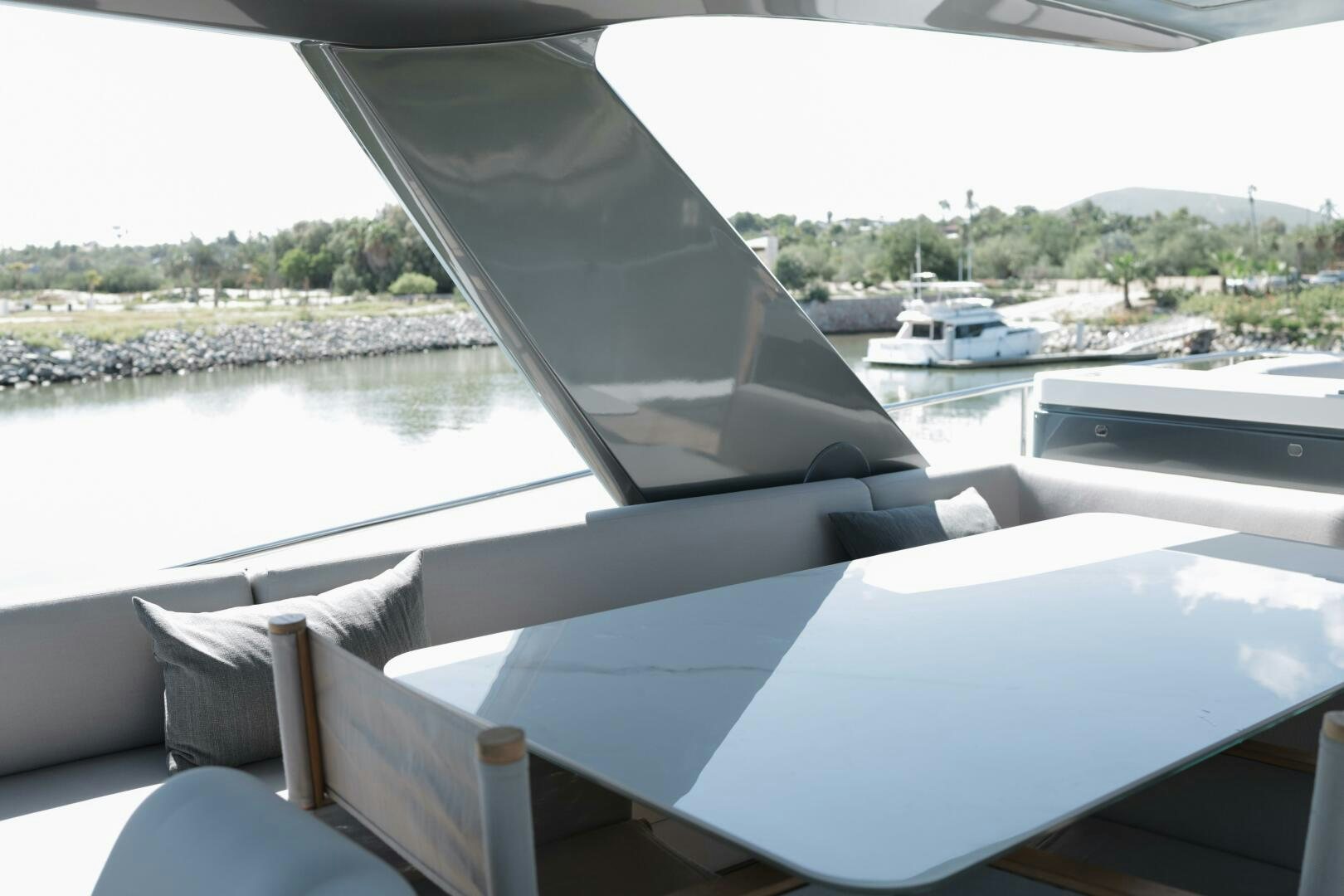 a boat on the water aboard IL DISFRUTE Yacht for Sale