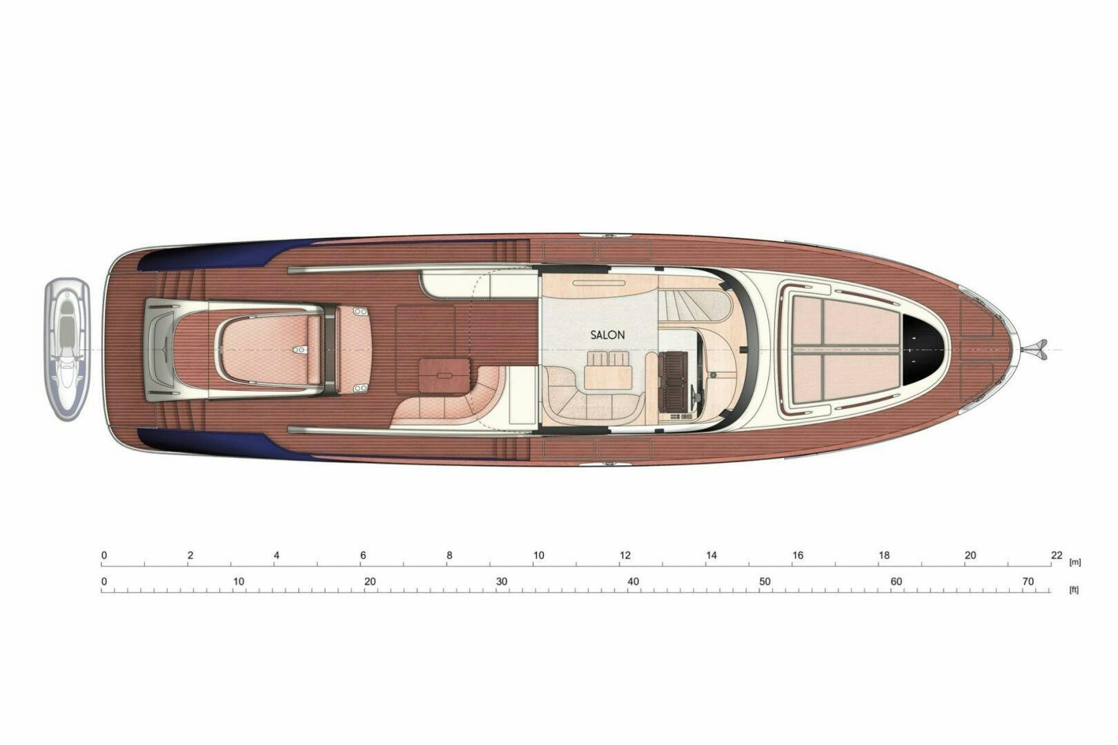 diagram aboard CORMORANT Yacht for Sale