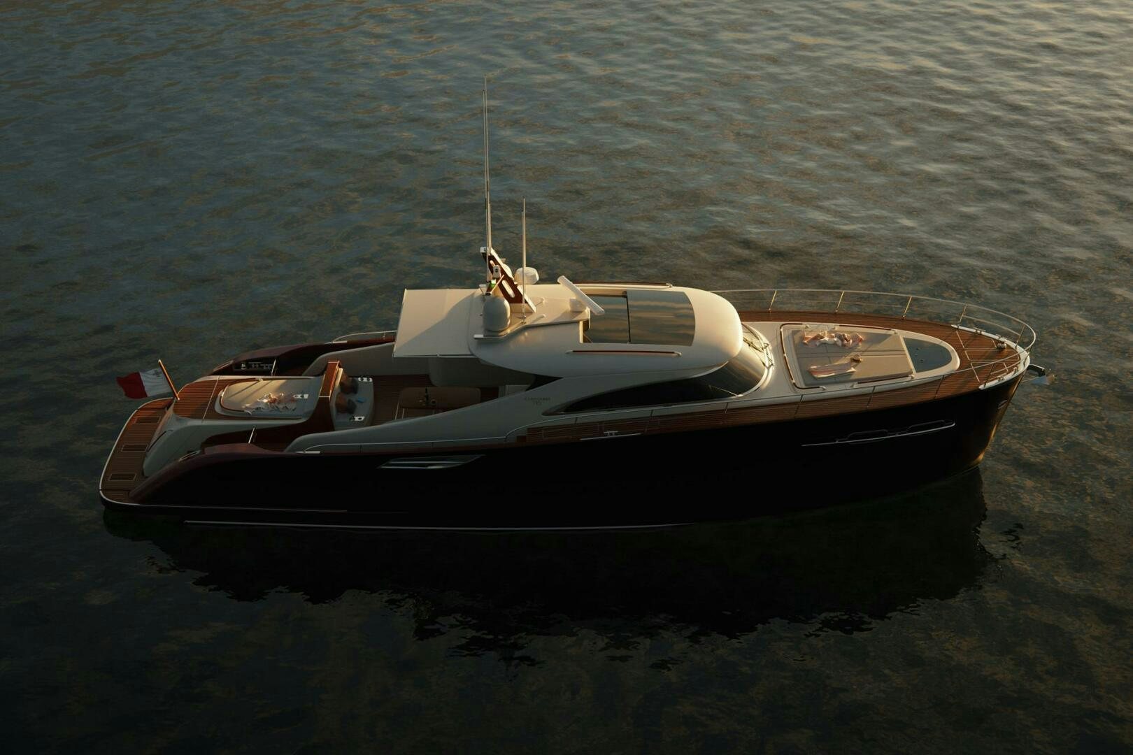 a boat on the water aboard CORMORANT Yacht for Sale