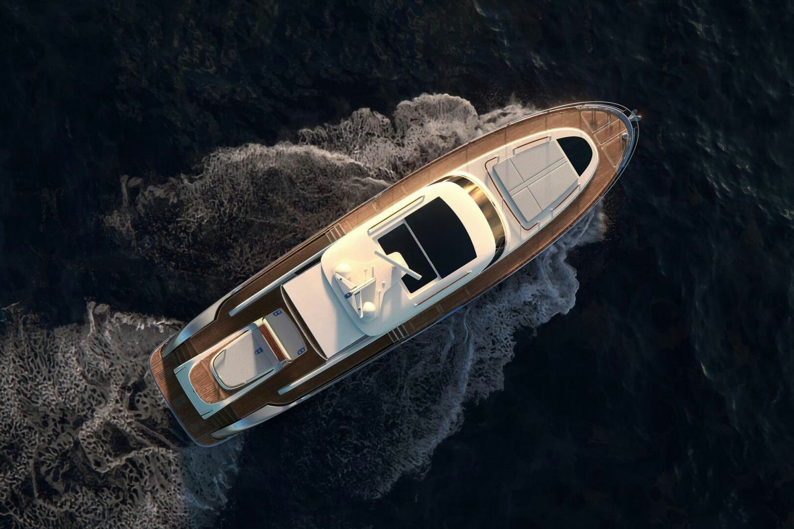 a space ship in space aboard CORMORANT Yacht for Sale