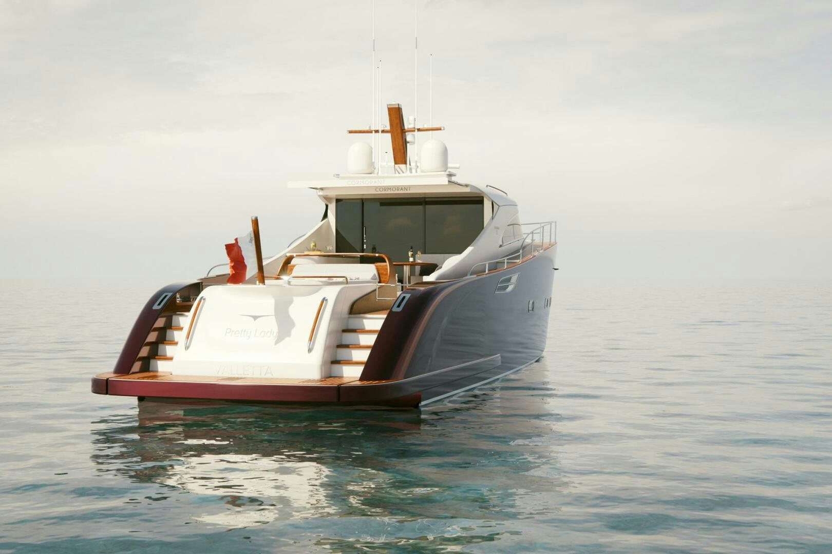 a boat in the water aboard CORMORANT Yacht for Sale