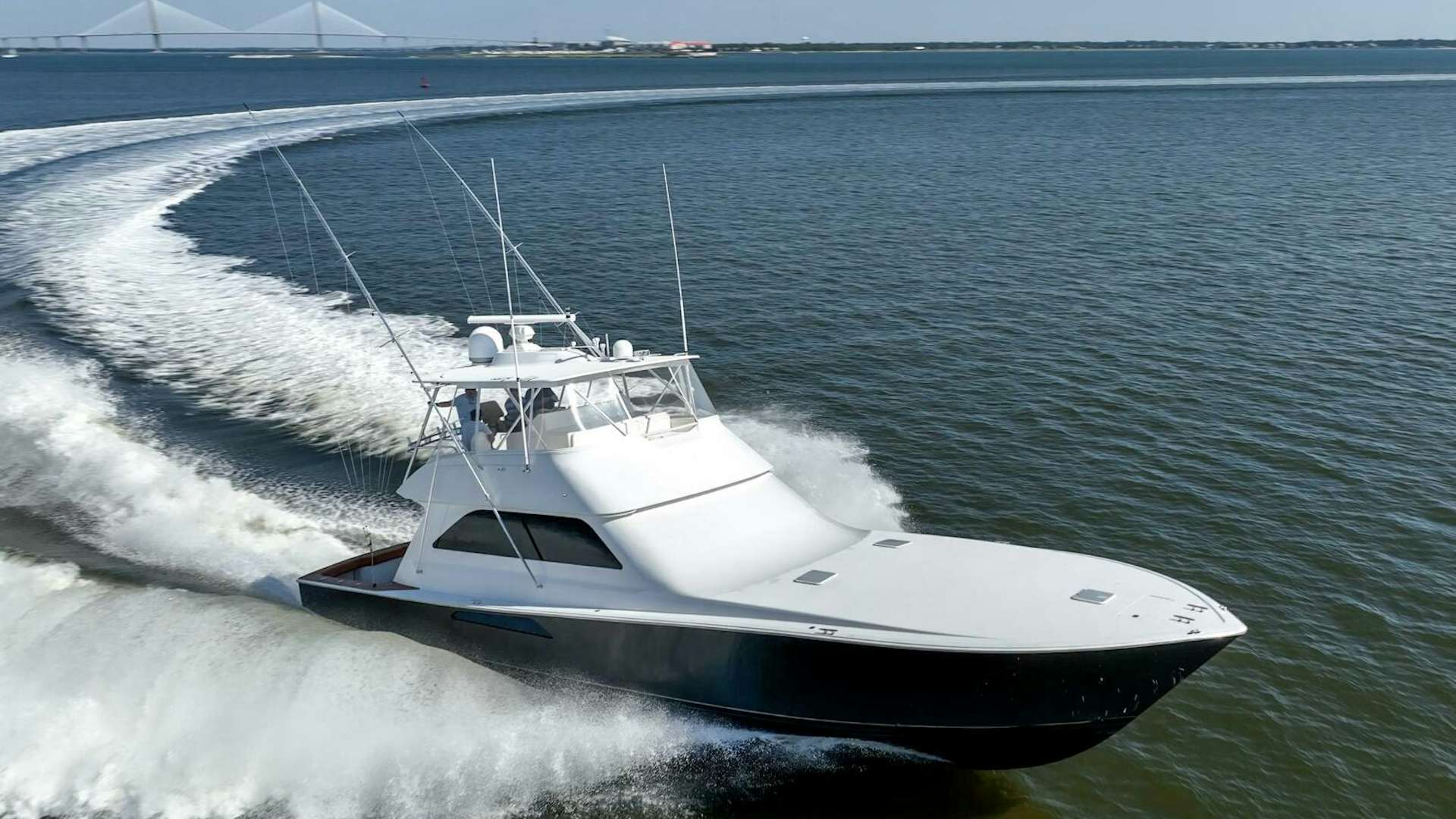 a boat on the water aboard THUNDERSTRUCK Yacht for Sale