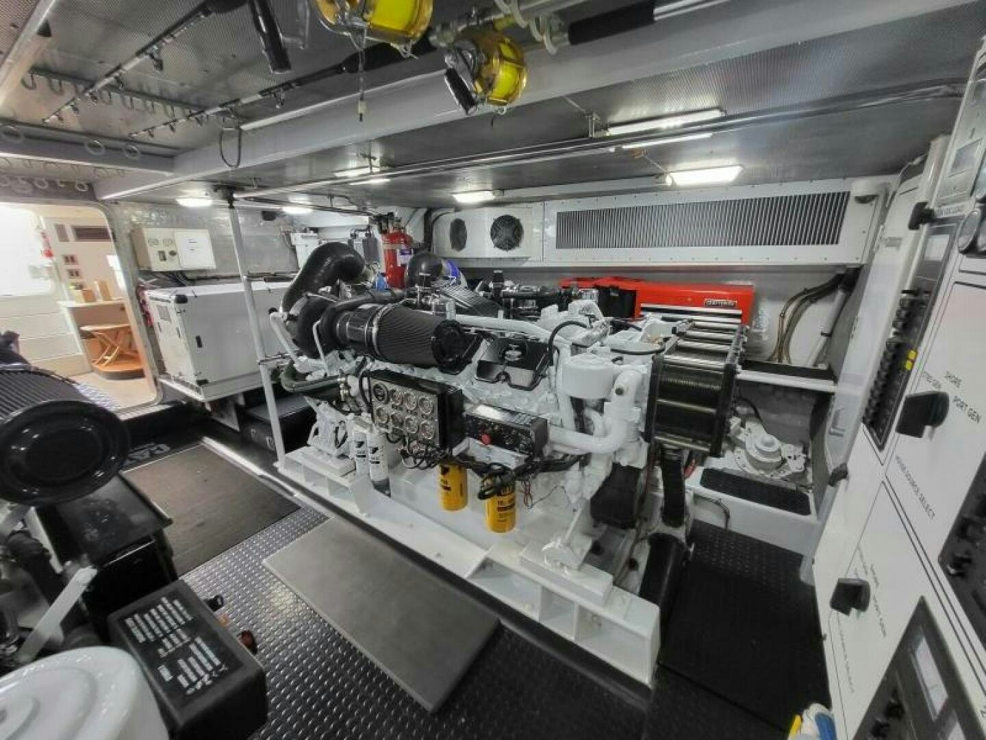 a machine with wires and equipment aboard MAR JON Yacht for Sale