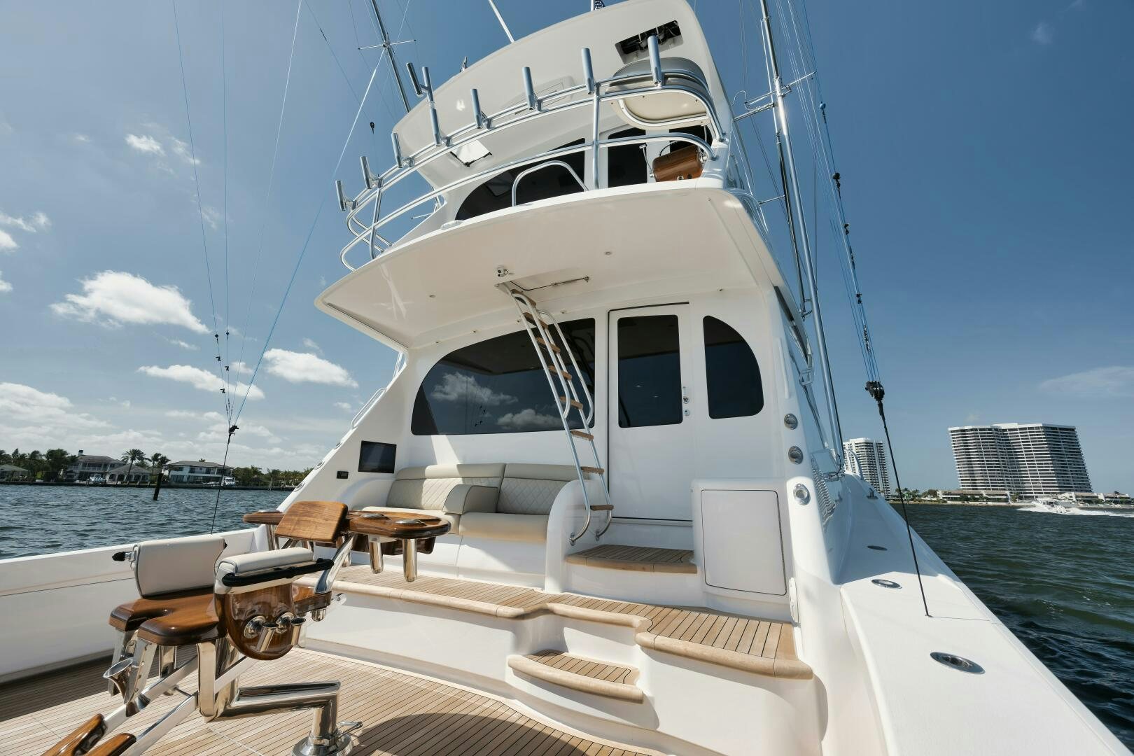 a boat on the water aboard DOUBLE SHOT Yacht for Sale