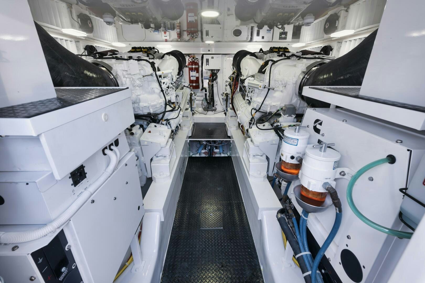 a room with machinery aboard DOUBLE SHOT Yacht for Sale