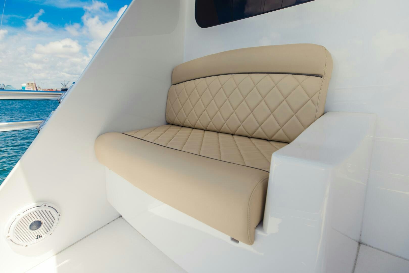 a white box with a lid aboard DOUBLE SHOT Yacht for Sale