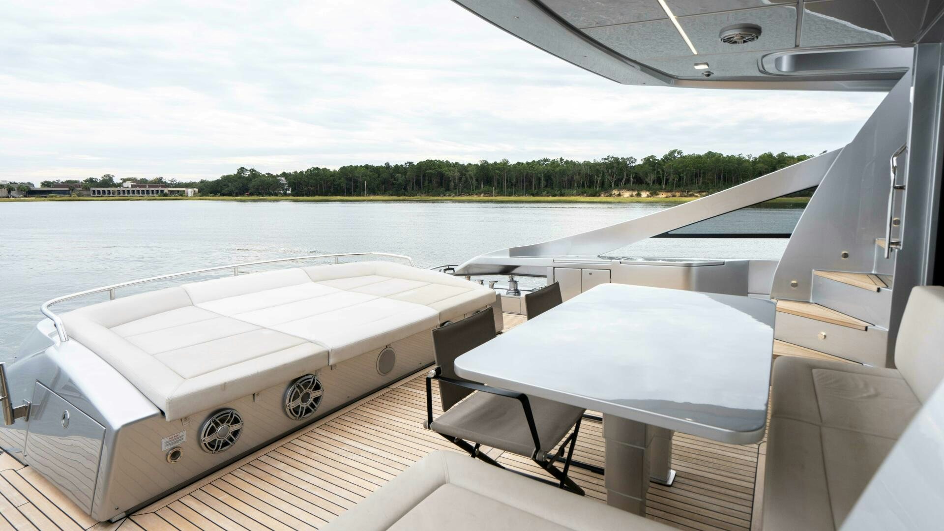 a boat on the water aboard STALLION Yacht for Sale