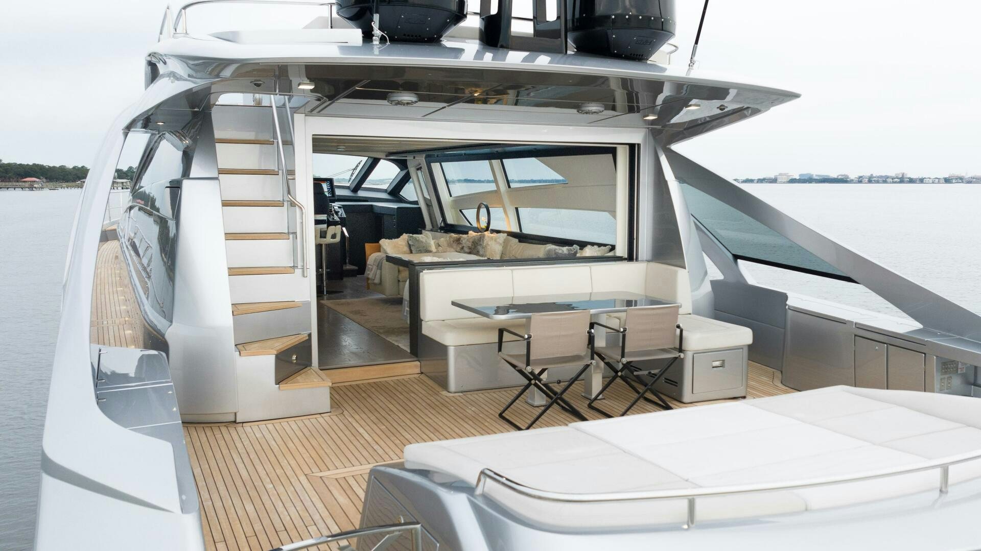 inside of a boat aboard STALLION Yacht for Sale