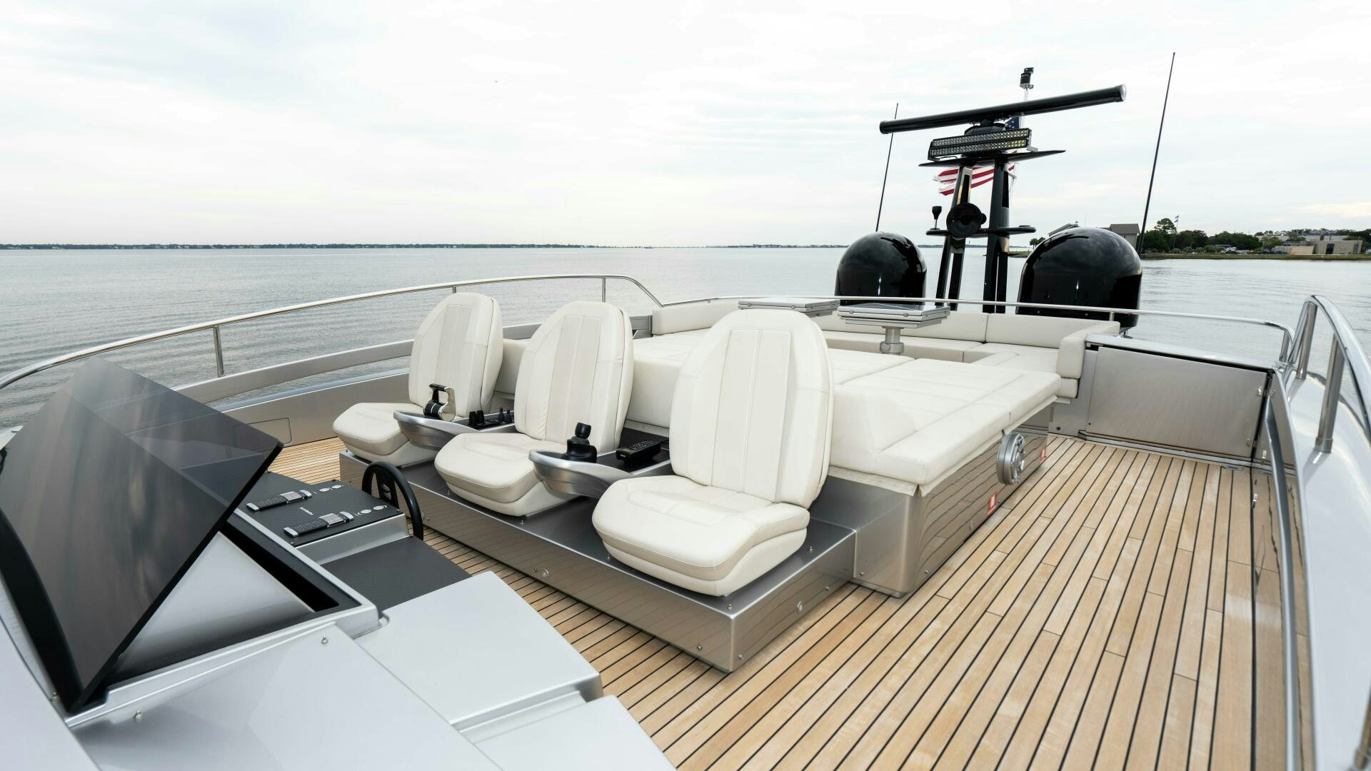 a boat on the water aboard STALLION Yacht for Sale