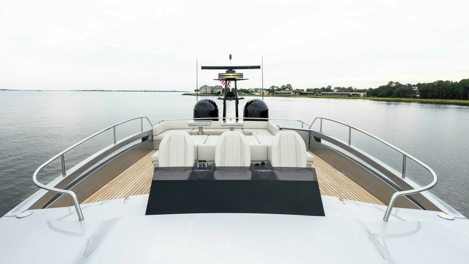 a boat on the water aboard STALLION Yacht for Sale