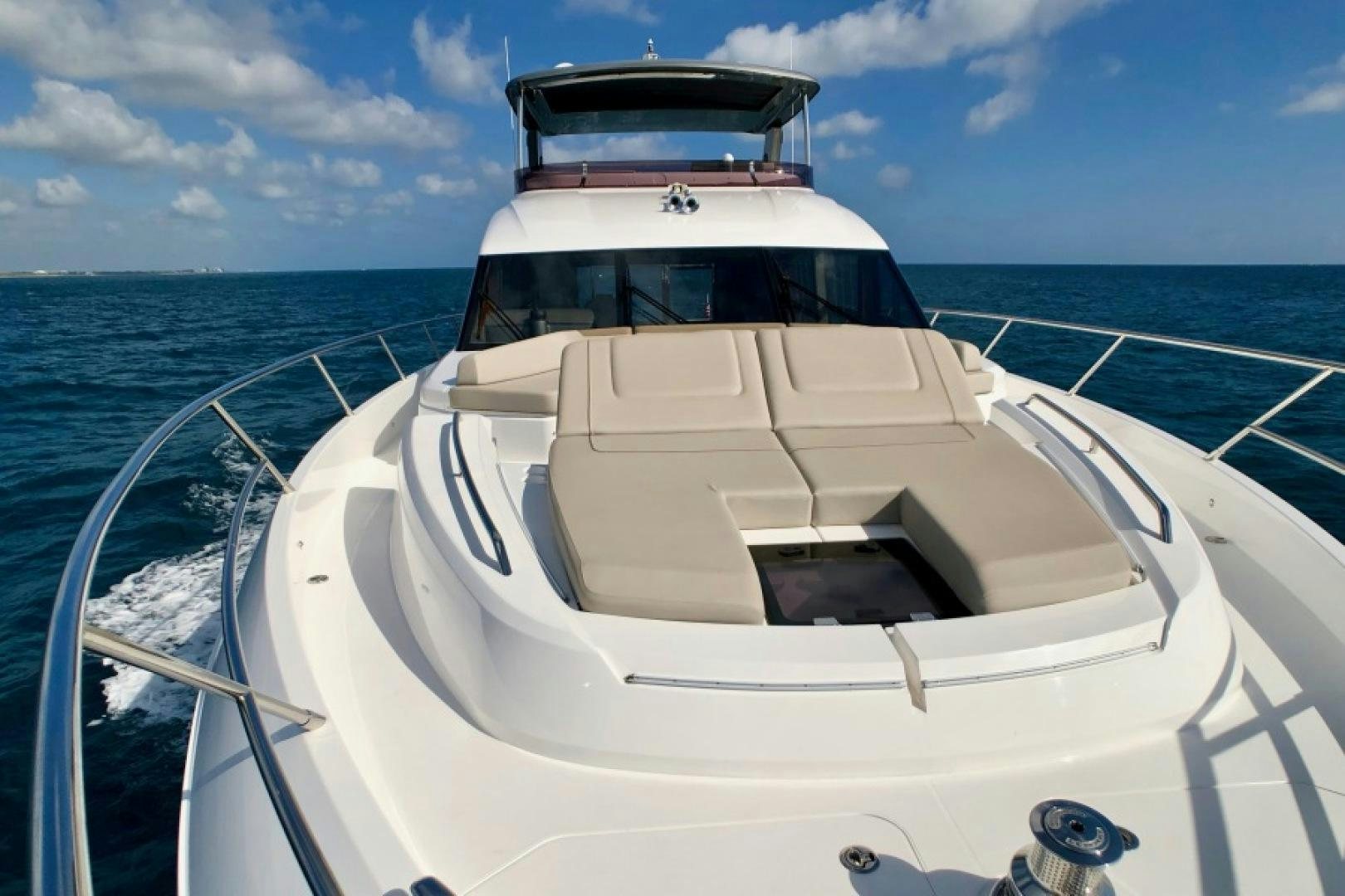 a white boat on the water aboard THE O SHEAUX Yacht for Sale