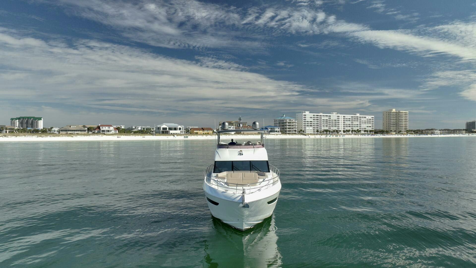 a boat in the water aboard THE O SHEAUX Yacht for Sale