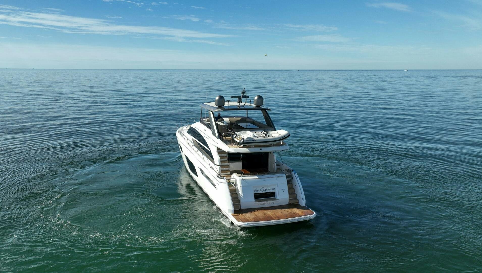a boat in the water aboard THE O SHEAUX Yacht for Sale