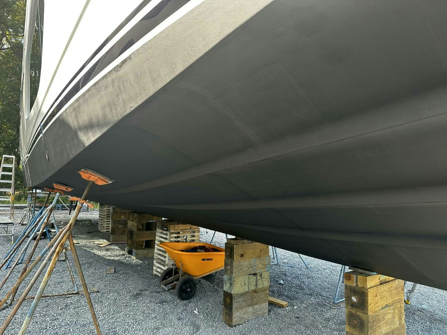 a large metal structure with a large metal structure on it aboard THE O SHEAUX Yacht for Sale